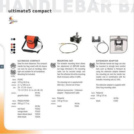 Ortliebバンドルバーバッグ | エクステンションアダプター