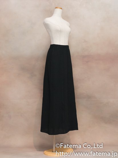 レディース ペルー綿100％ ロングスカート　Sサイズ （黒）