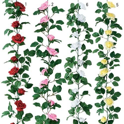 緑花堂 造花 フレンチローズガーランド 10 9 薔薇 バラ ツタ 緑花堂 造花 フレンチローズガーランド 10 9 薔薇 バラ ツタ
