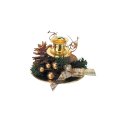 クリスマス造花フラワーベース・花器　11cmキャンドルホルダー
