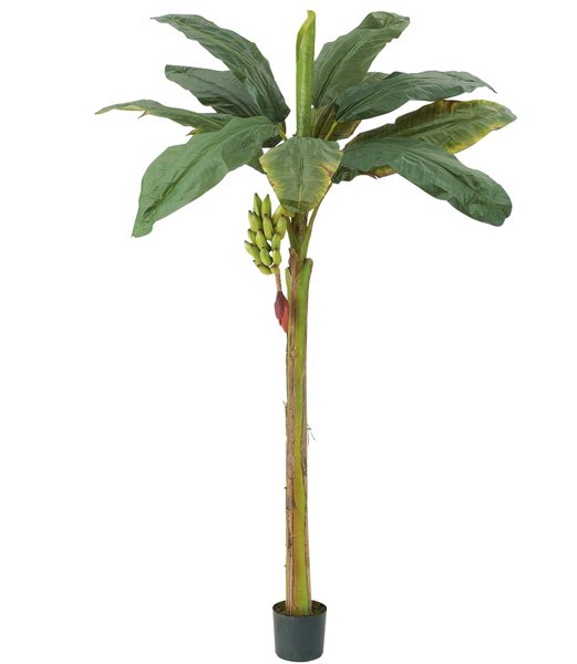 緑花堂 造花 人工観葉植物 240ｃｍ バナナフラワーツリー バナナの木 ばななの木 Letr7616