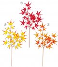 60cm モミジスプレイ(24) [ONSLESP5147]｜人工観葉植物 フェイクグリーン 造花 アーティフィシャルフラワー オータムリーフ 秋の葉