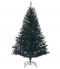180cm ブラックノーブルパインワイドツリー（ヒンジ方式） クリスマス　ツリー　人工観葉植物　フェイクグリーン　代引決済不可