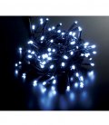 クリスマスツリー電飾　本格派用　耐水100球広角型ネオLEDホワイトライト/ブラックコード（常点灯　コネクター付き）