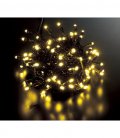 クリスマス電飾　本格派用　耐水100球広角型ネオLEDシャンペーンライト/ブラックコード（常点灯　コネクター付き）