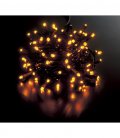 耐水100球広角型ネオLEDアンバーライト/ブラックコード（常点灯　コネクター付き）クリスマス　ツリー　電飾
