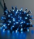 クリスマス電飾　本格派用　耐水100球広角型ネオLEDホワイトブルーライト/ブラックコード（常点灯　コネクター付き）