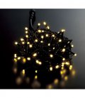 クリスマスツリー電飾　本格派用　耐水100球広角型スーパーLEDシャンペーンライト/ブラックコード（コネクター付き）