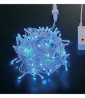 耐水100球LEDブルーフラッシュライト/閃光点滅（パワーコードコネクター付き）クリスマスツリー電飾