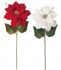 70cm ベルベットブリリアントポインセチア　クリスマス 造花 アーティフィシャルフラワー 人工観葉植物 フェイクグリーン