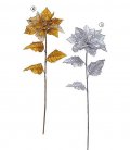 シャイニーシアーポインセチア(1/3)　クリスマス 造花 アーティフィシャルフラワー 人工観葉植物 ポインセチア