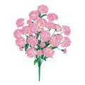 60cm カーネーションブッシュ(18)　造花　アーティフィシャルフラワー　花束　母の日　