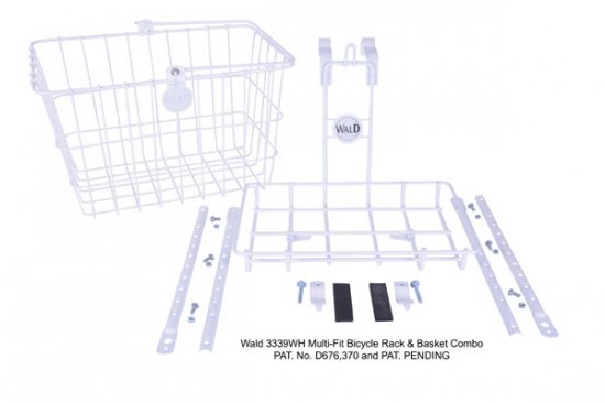 家具 ウォルド(Wald) WALD 3339WHラック&バスケットコンボ WH ホワイト-