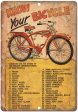 ビンテージ シュイン メタルサイン 1949年 Know your bicycle