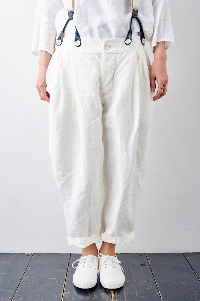Veritecoeur (ヴェリテクール) リネン サスペンダーパンツ VC1449