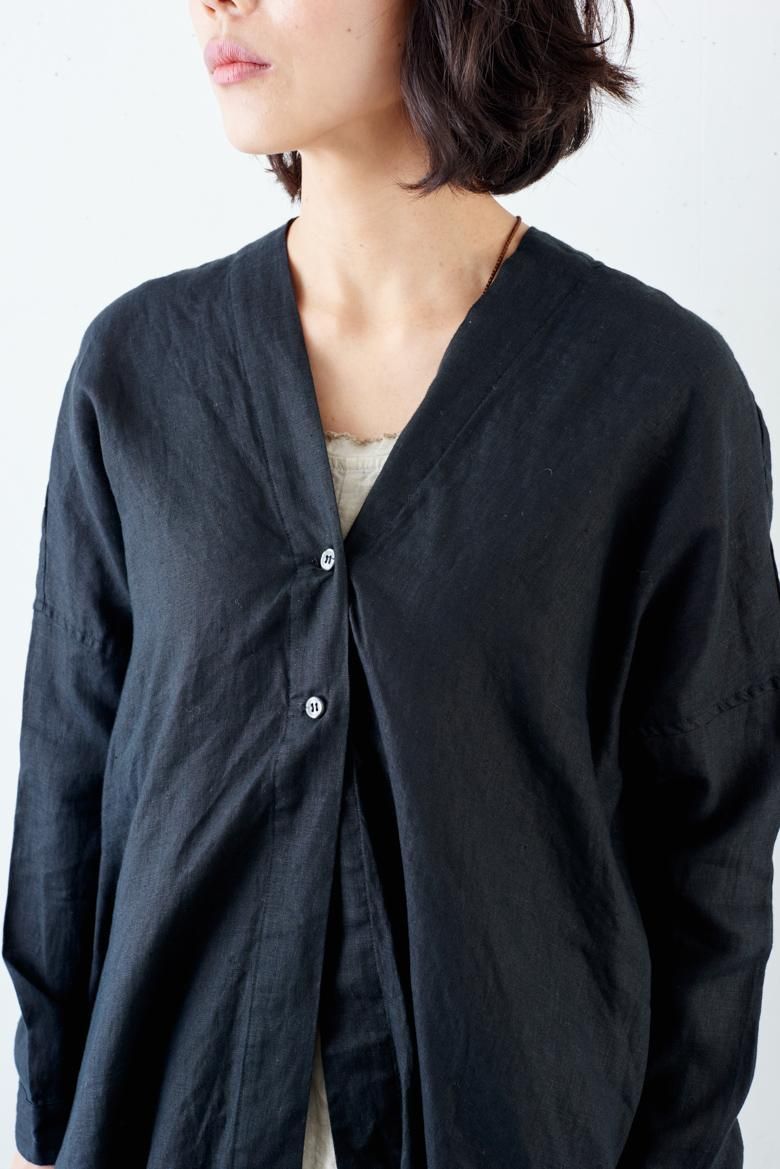 Honnete V Long Shirts Cardy- poooL (online shop)