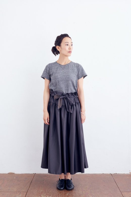 Honnete 2way Gather Skirt（3color） - poooL (online shop)