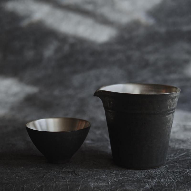 服部竜也の黒銀彩片口 - poooL (online shop)