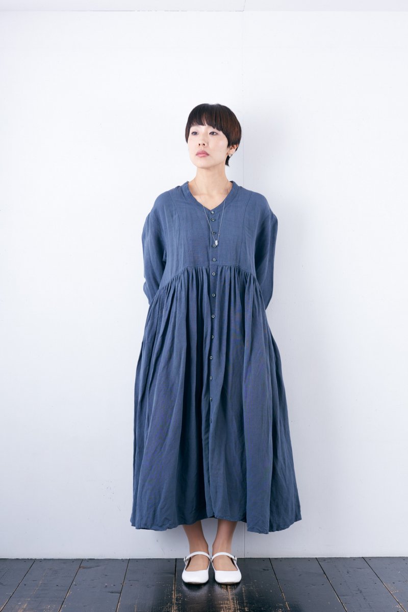 緑林シリーズ 新品スズキタカユキgathered dress icegray01