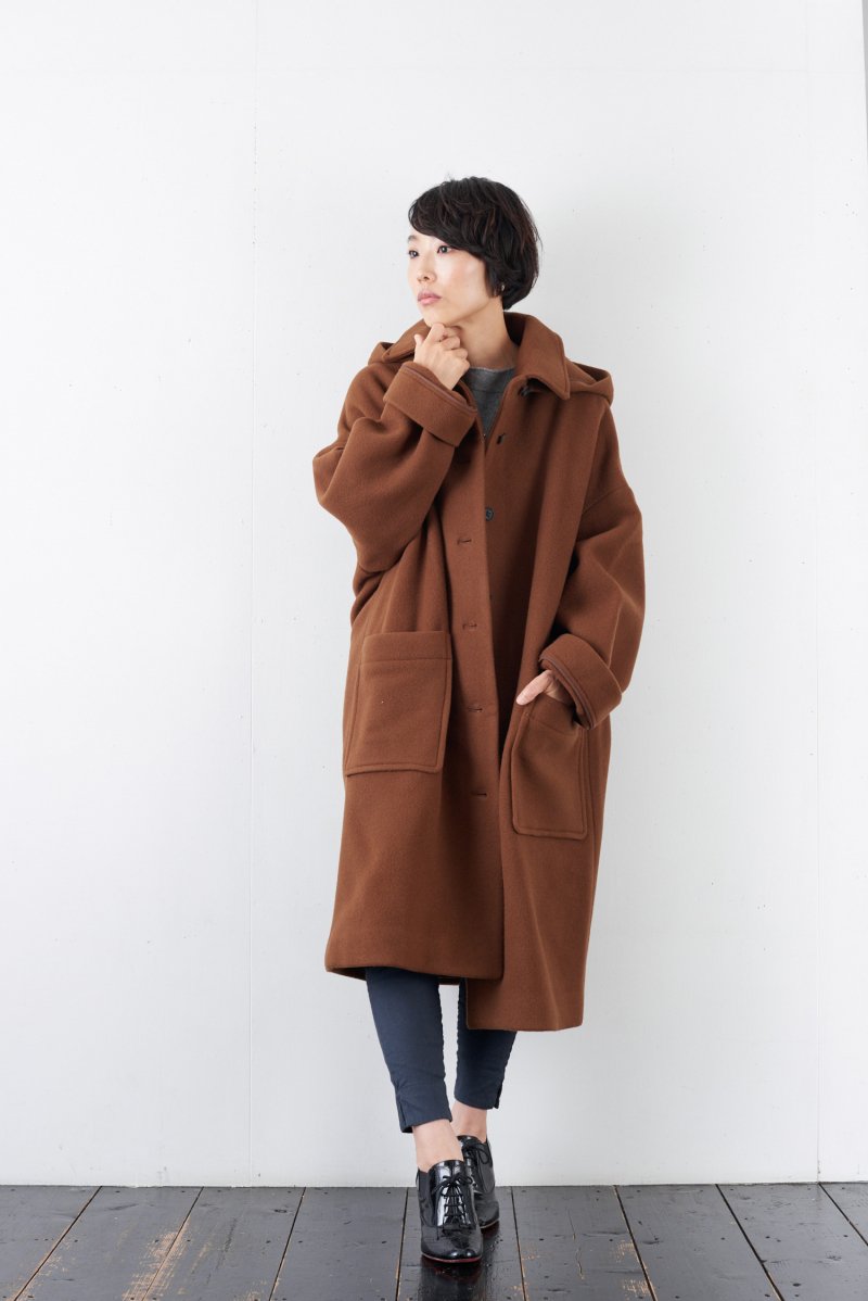 maison de soil Detachable hooded coat- poooL (online shop)