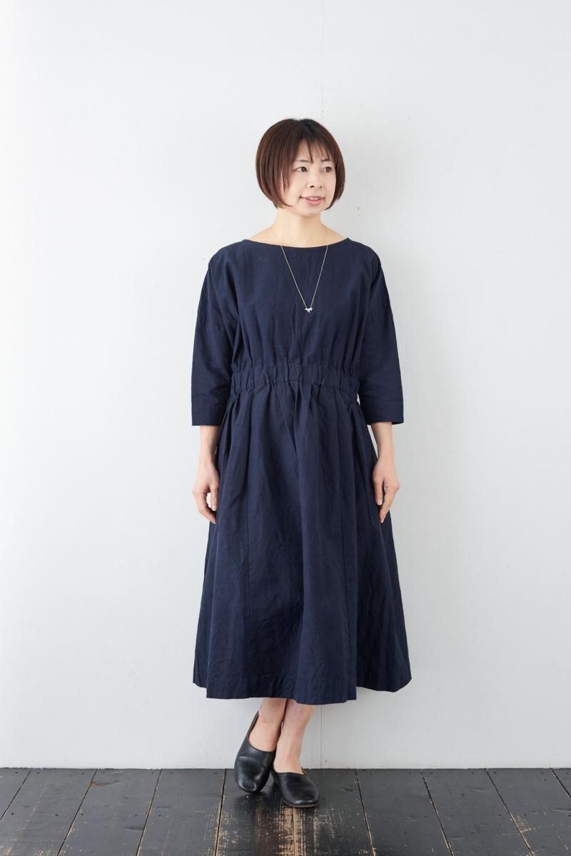会津木綿 Xlワンピース 濃紺 Yammaのお洋服 Poool Online Shop 会津木綿 Xlワンピース 濃紺 Yammaのお洋服 Poool Online Shop
