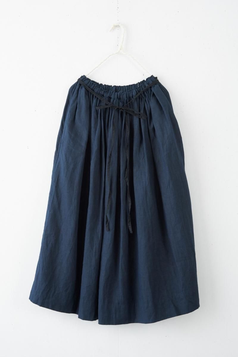 Rai Atelier Rai Atelier linen gather skirt - poooL (online shop)