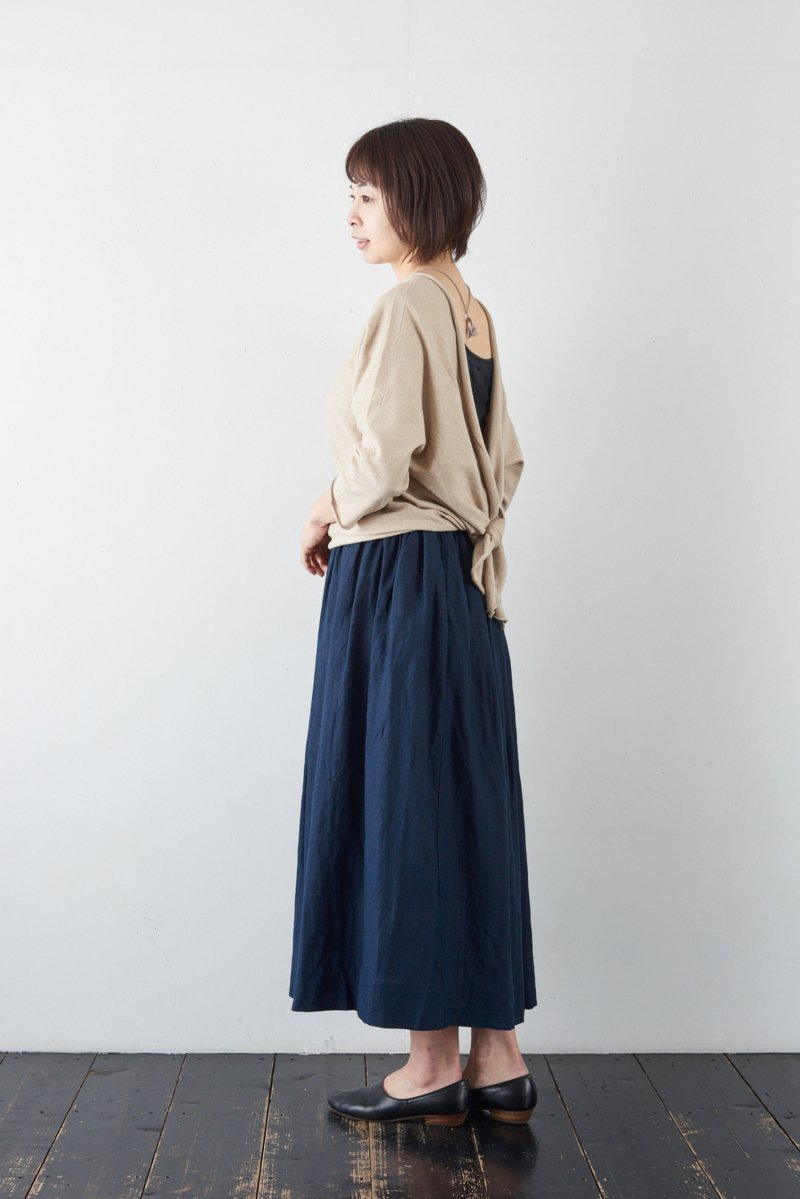 Rai Atelier Rai Atelier linen gather skirt - poooL (online shop)