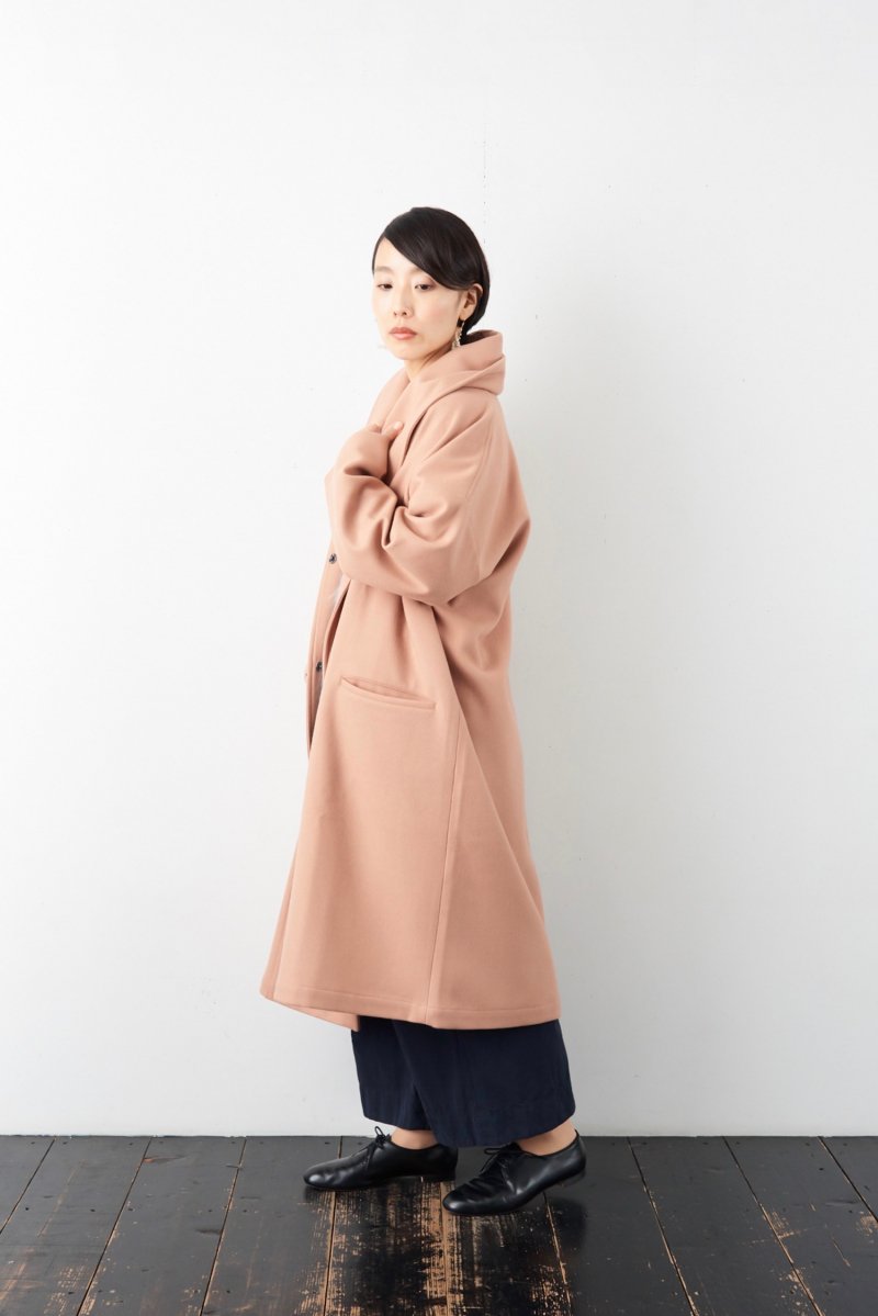 Honnete Shawl Collar wide coat - poooL (online shop)