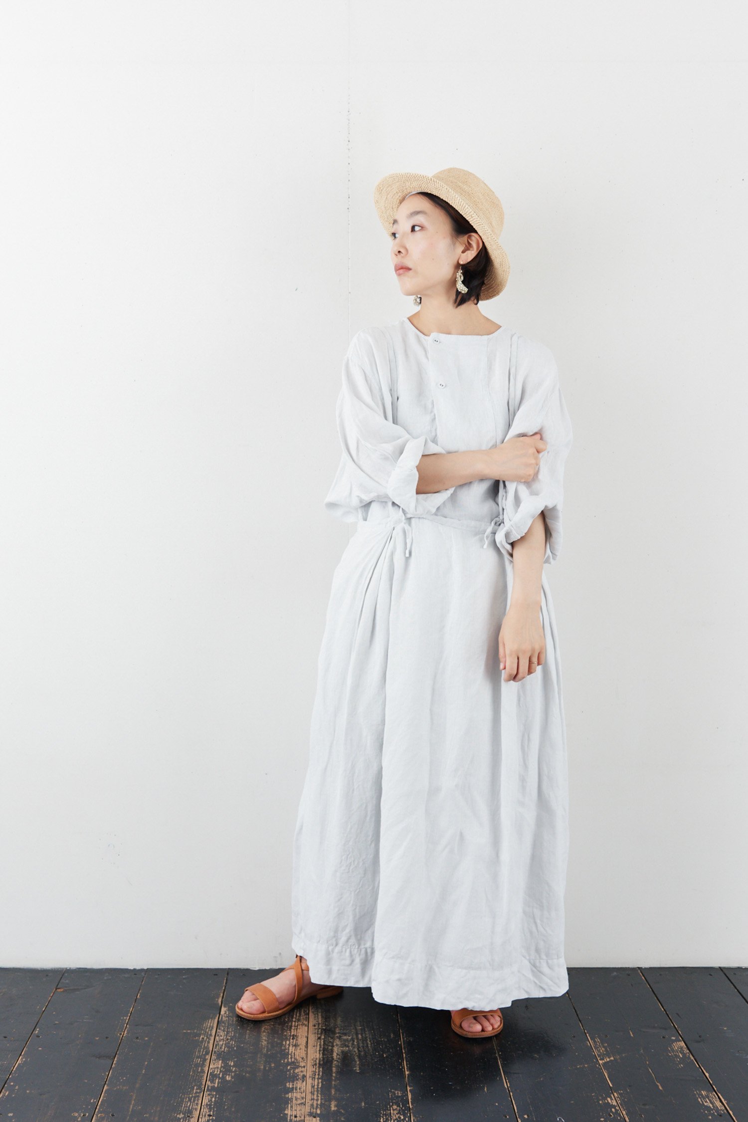 Veritecoeur Hemp suspender skirt - ロングワンピース