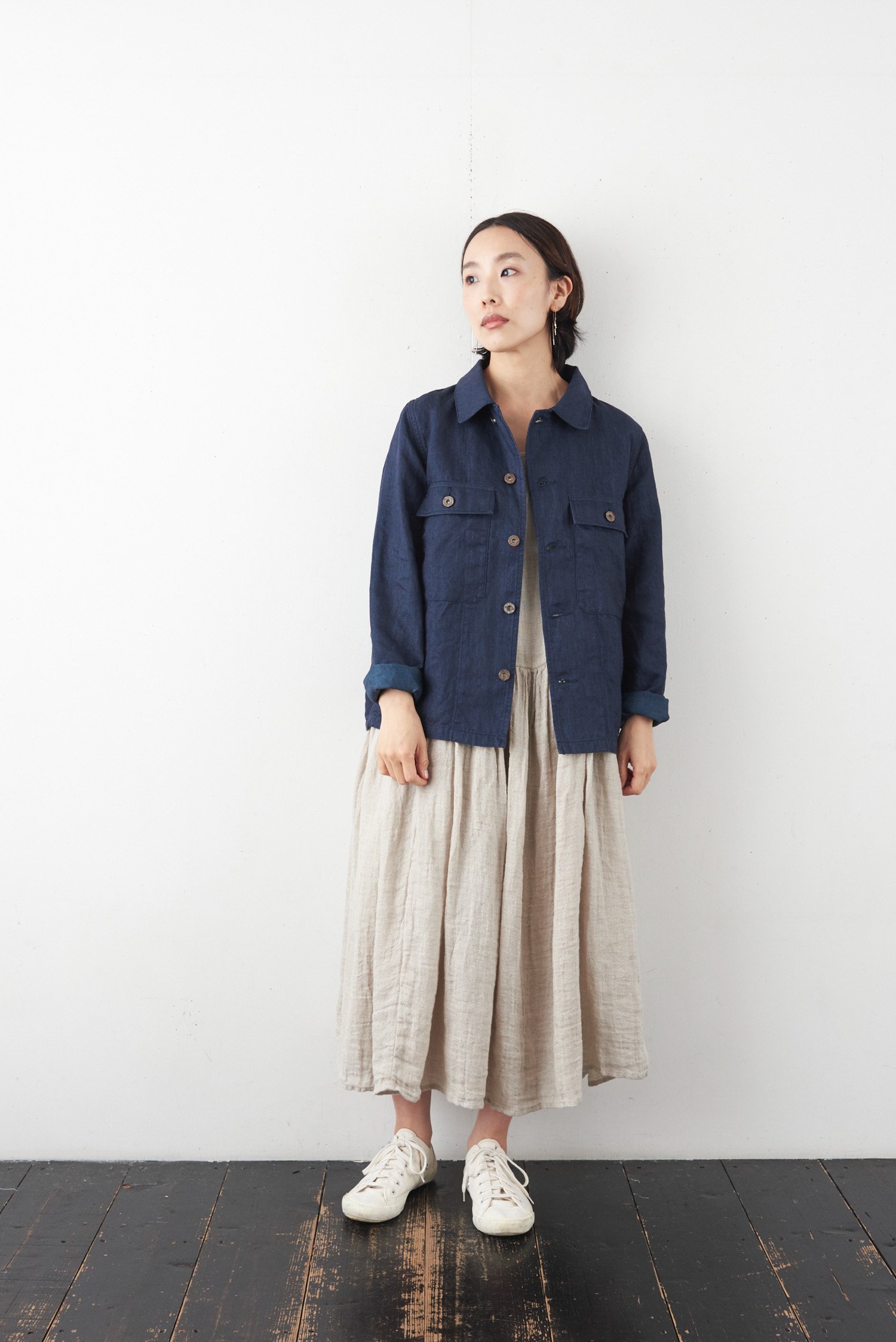 vlas blomme KL denim ブルゾン - poooL (online shop)