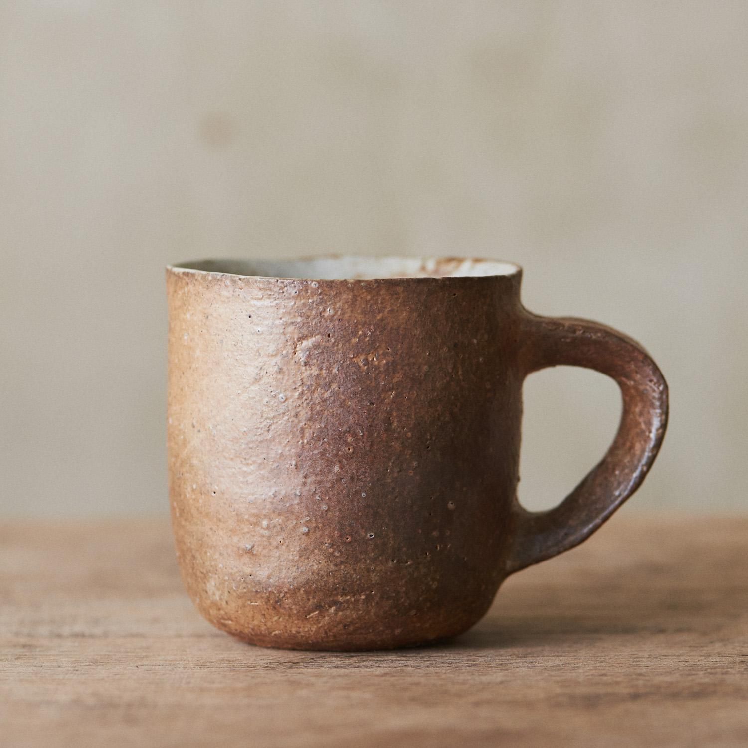 石原稔久のベージュ珈琲碗- poooL (online shop)