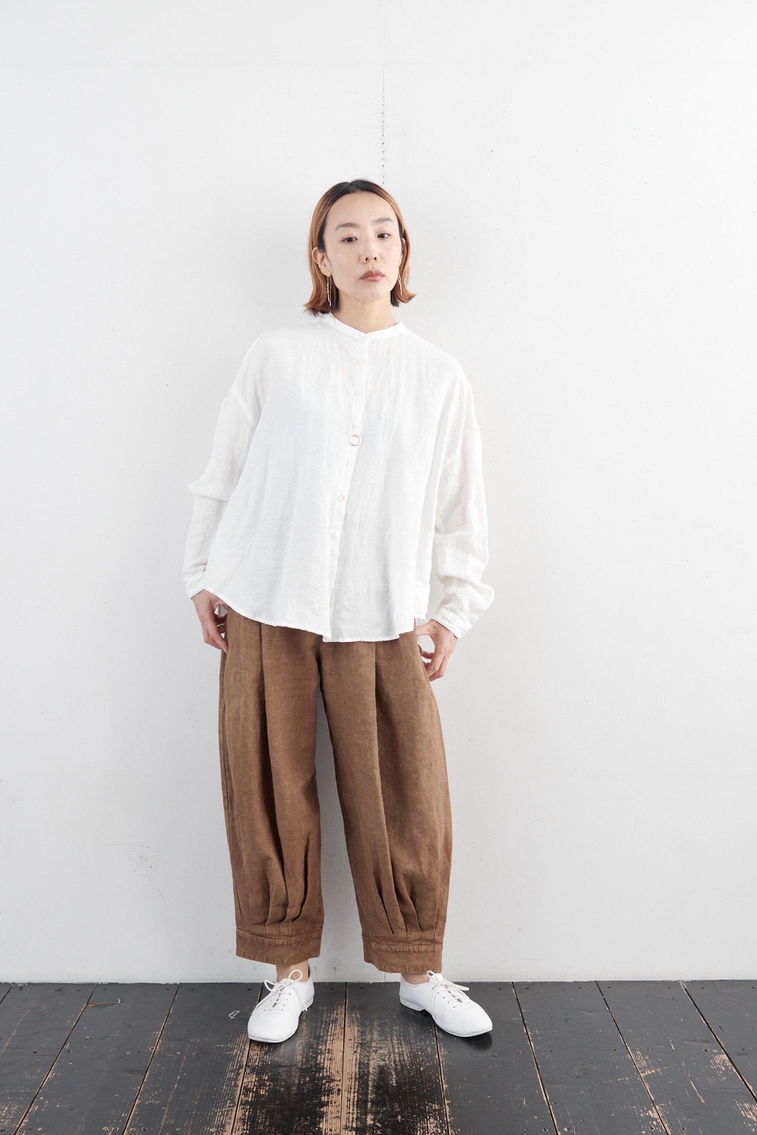 ikkuna gathered blouse II（２color） 211025B - poooL (online shop)