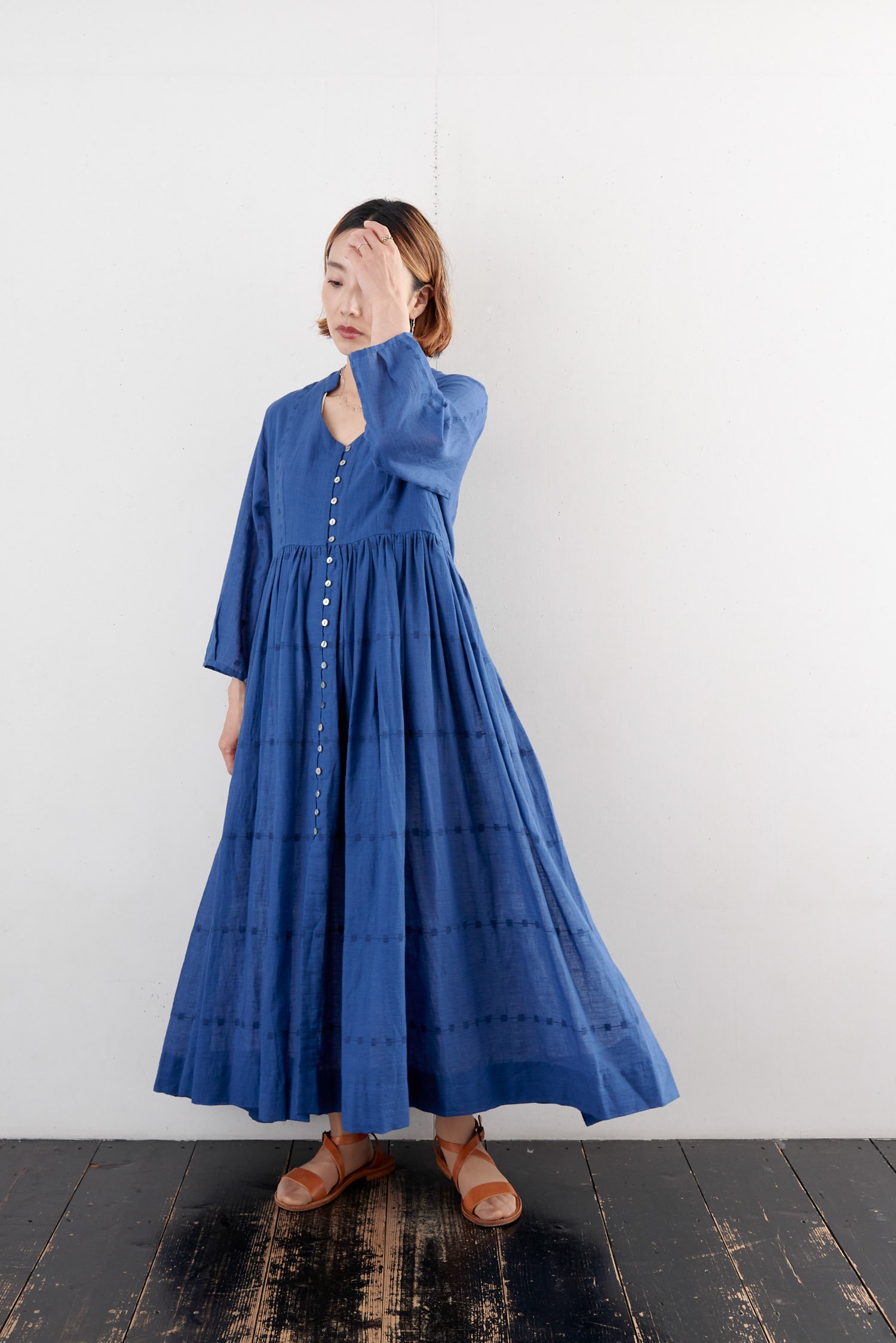 BUNON カディコットン Jamdani dress - poooL (online shop)