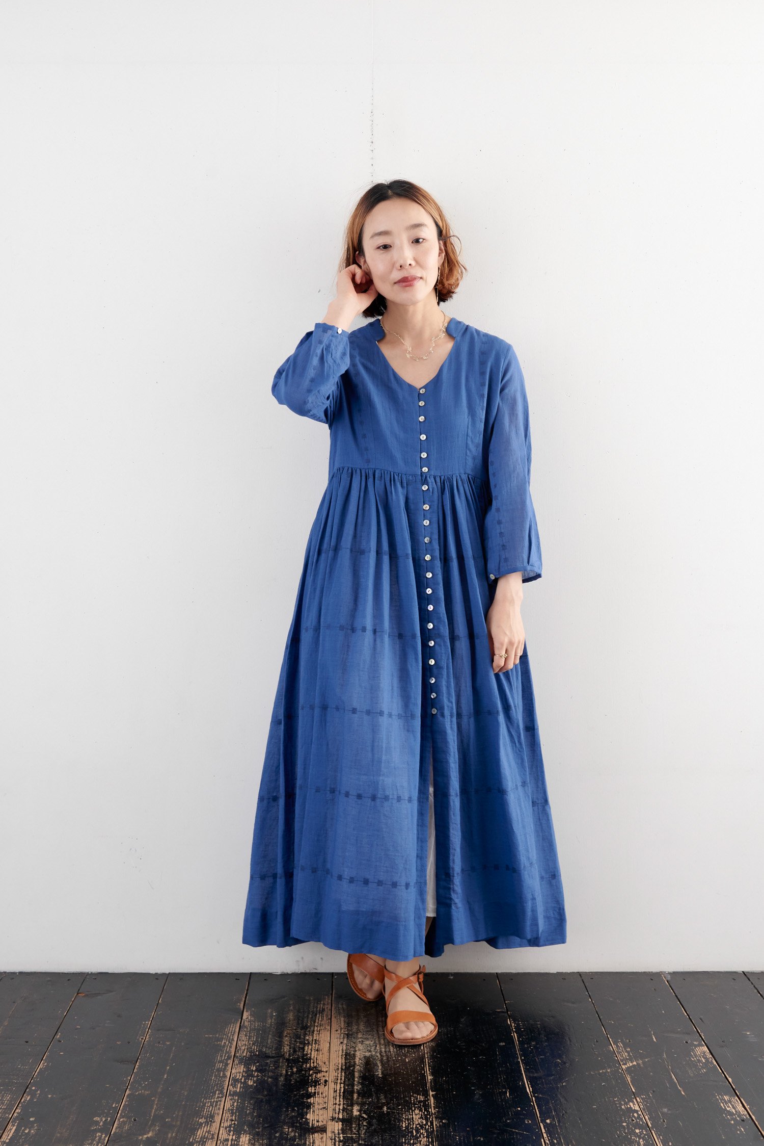 BUNON カディコットン Jamdani dress - poooL (online shop)