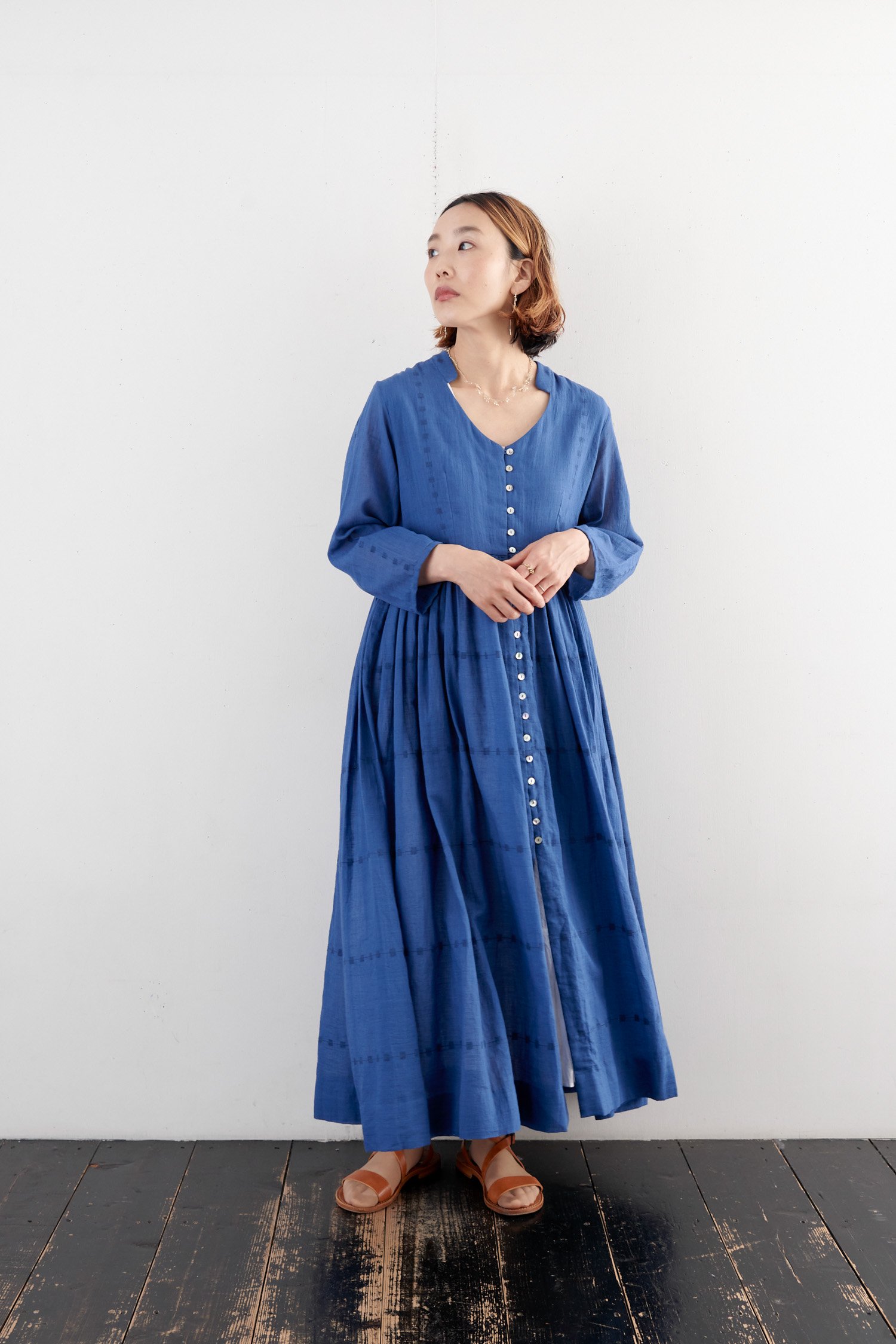 BUNON カディコットン Jamdani dress - poooL (online shop)