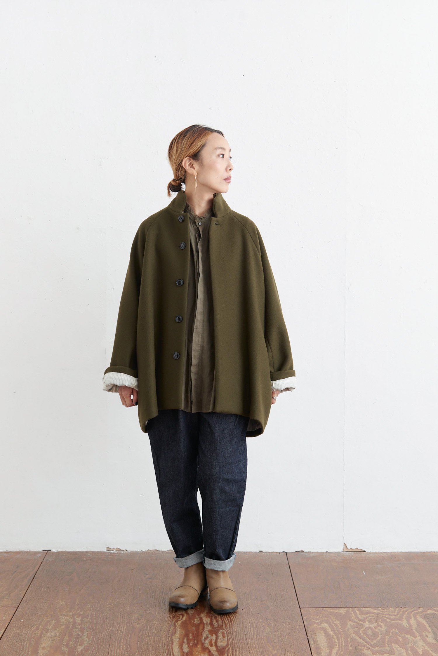 short coat（2color A221-21） - poooL (online shop)