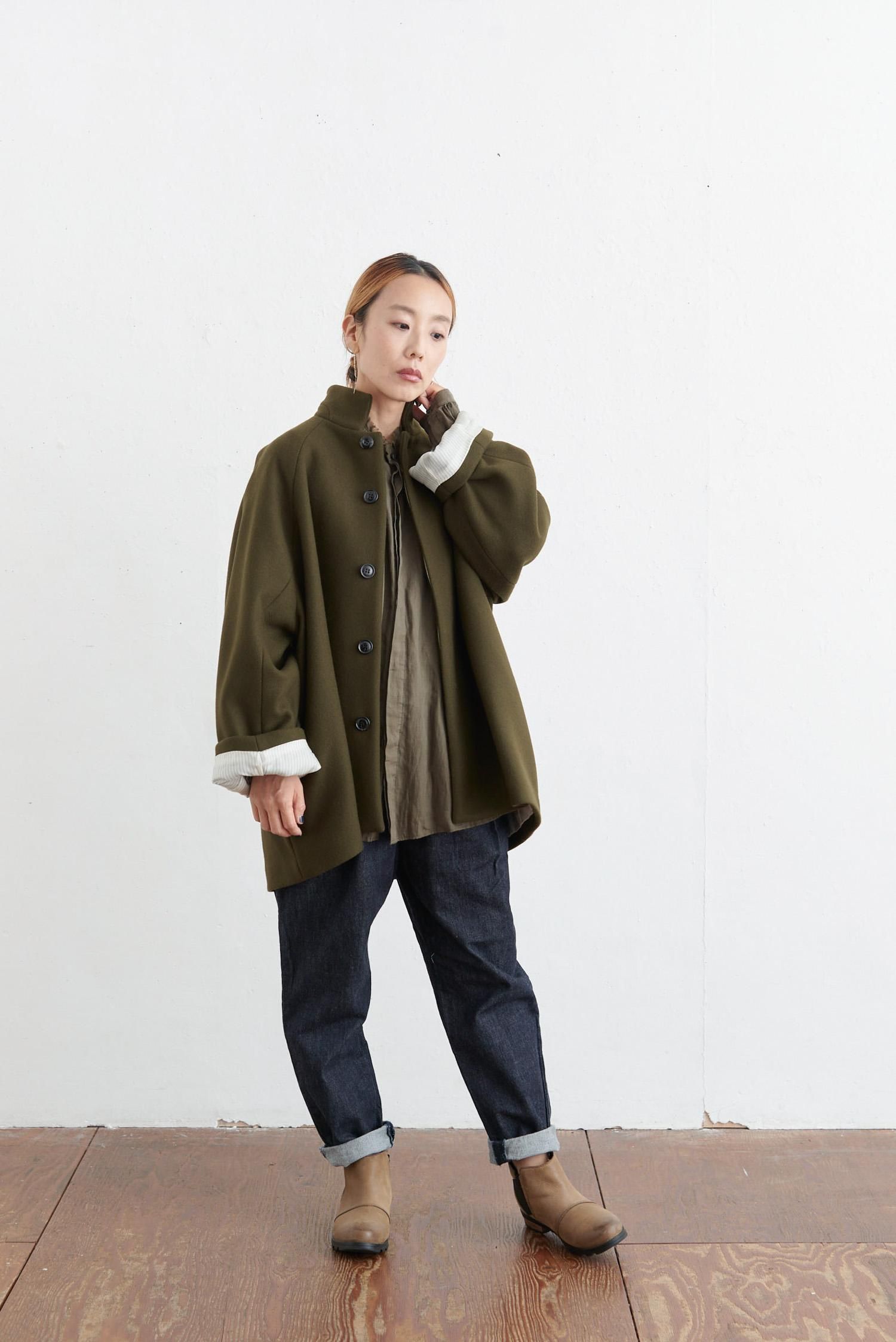 short coat（2color A221-21） - poooL (online shop)