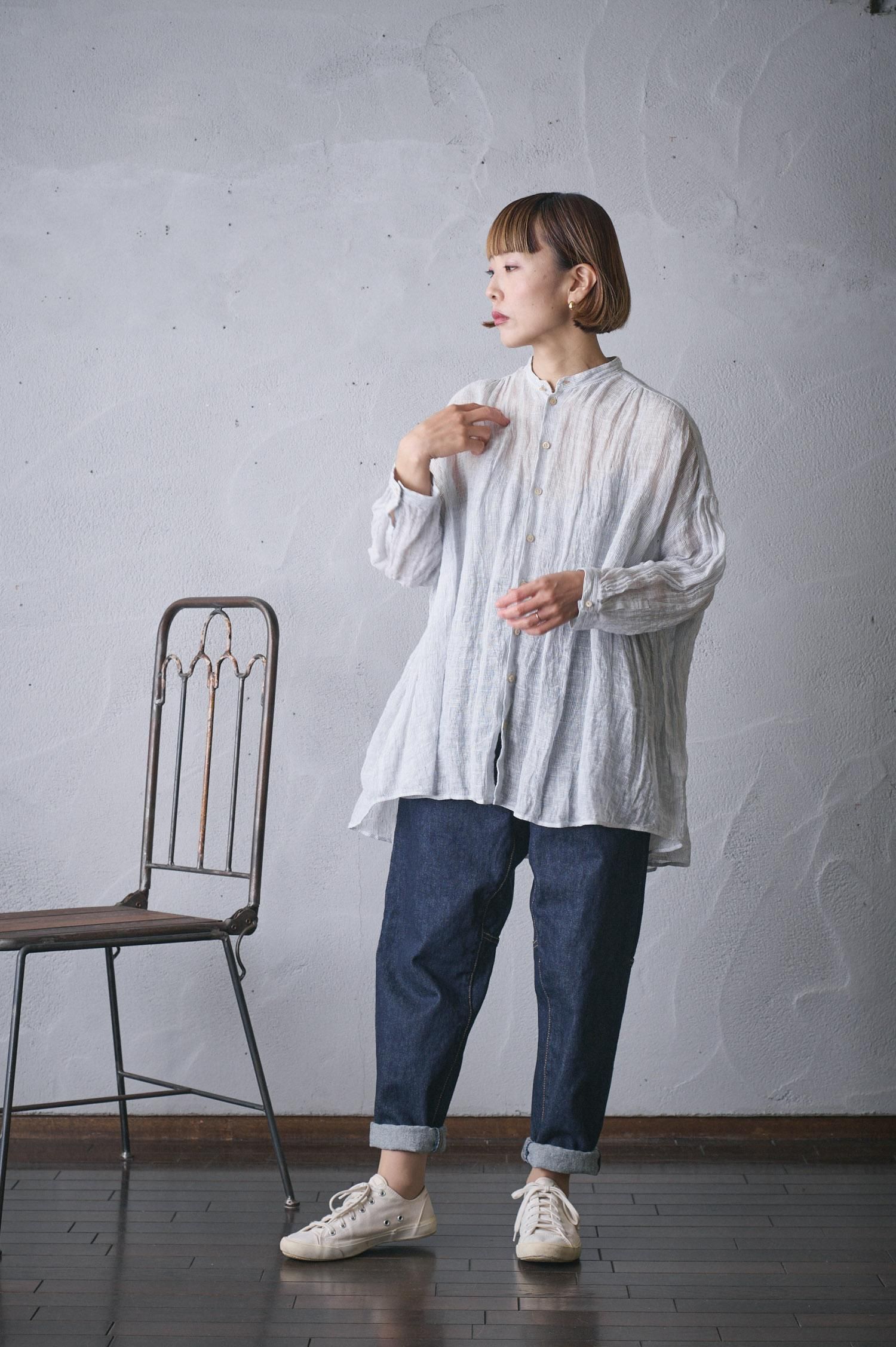 suzuki takayuki over blouse ⅠI（S221-10） - poooL (online shop)