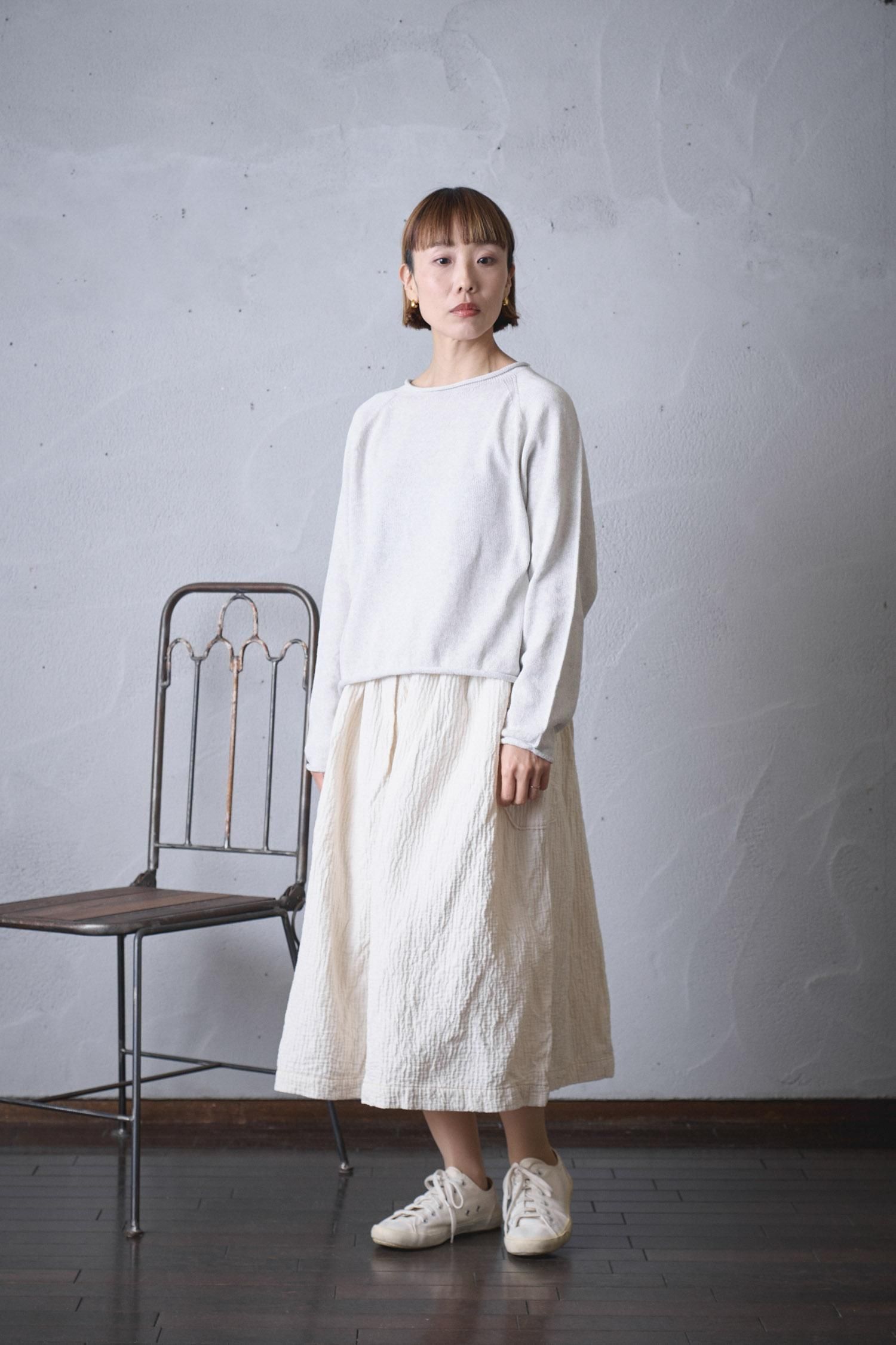 【ファッション通販】 Factory shop) (online poooL - 綿強撚糸ロールネックセーター トップス