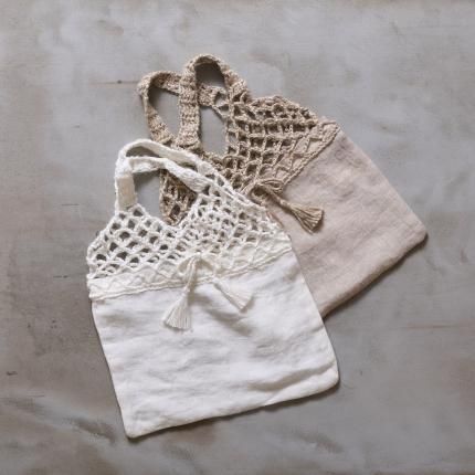 【極美品】ヴラスブラム チュニック コルトレイク リネン 刺繍 ゆったり Vlas Blomme コルトレイクリネンのチュニックシャツ