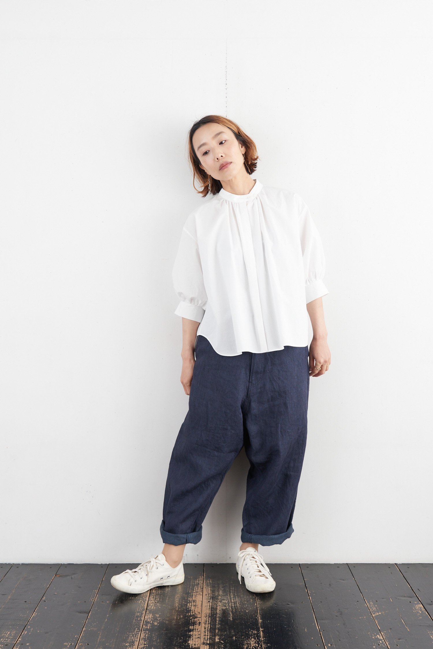 vlas blomme KL denim サルエルパンツ- poooL (online shop)