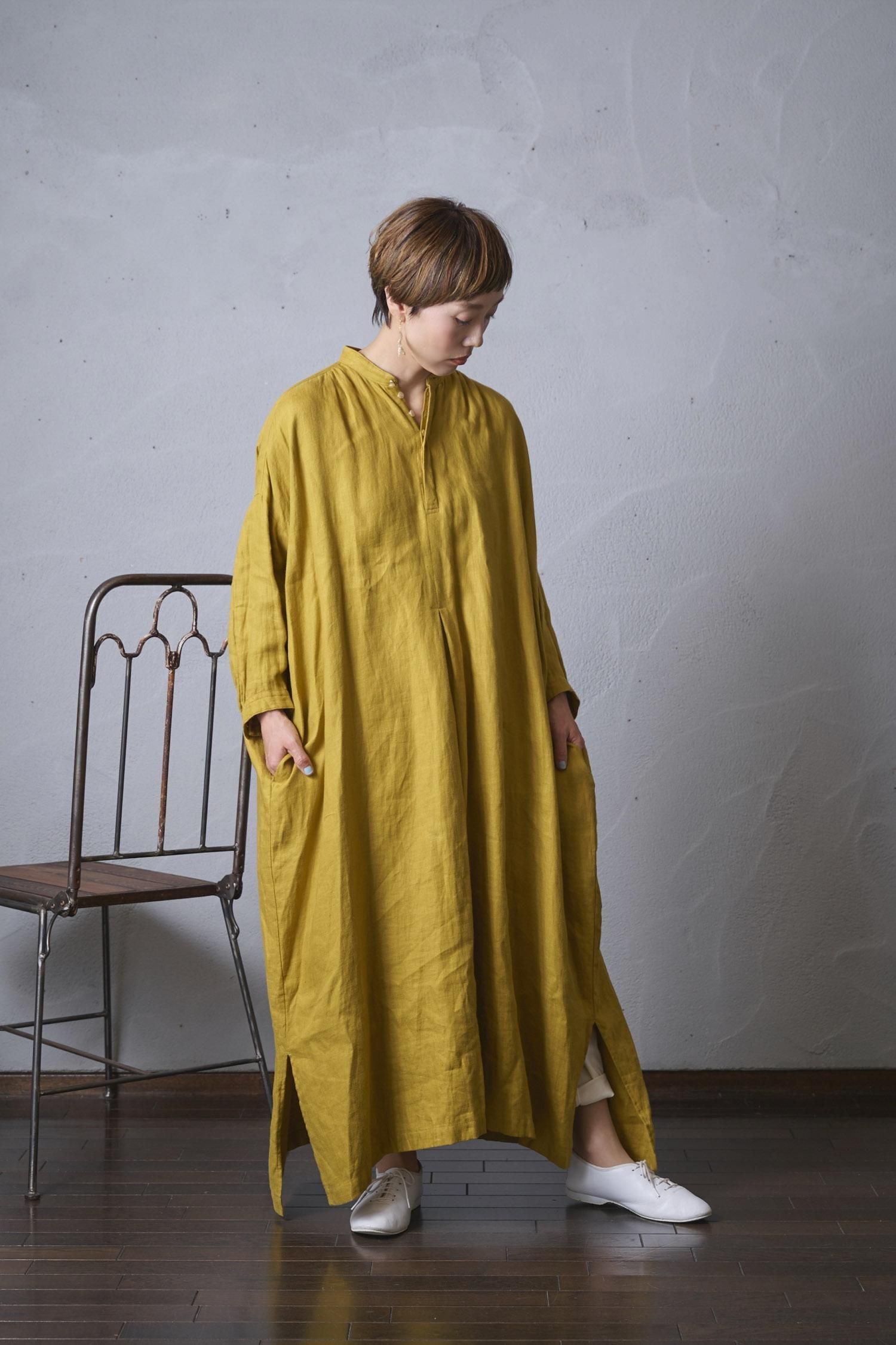 suzuki takayuki peasant dress（ T001-15）- poooL (online shop)