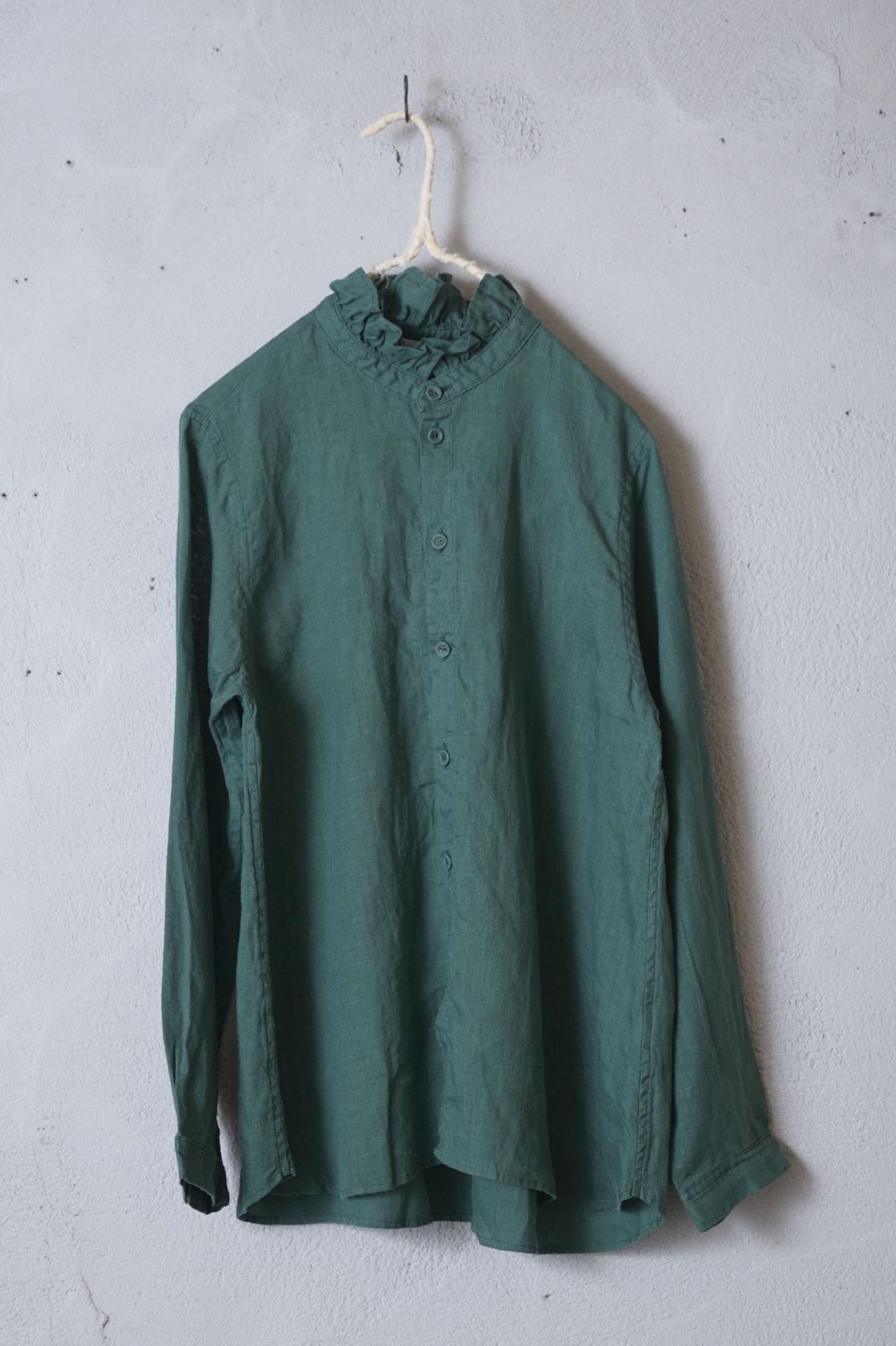 Vlas Blomme Soft Linen フリル衿ブラウス Soft Linen フリル衿ブラウス | ITEM | Vlas blomme