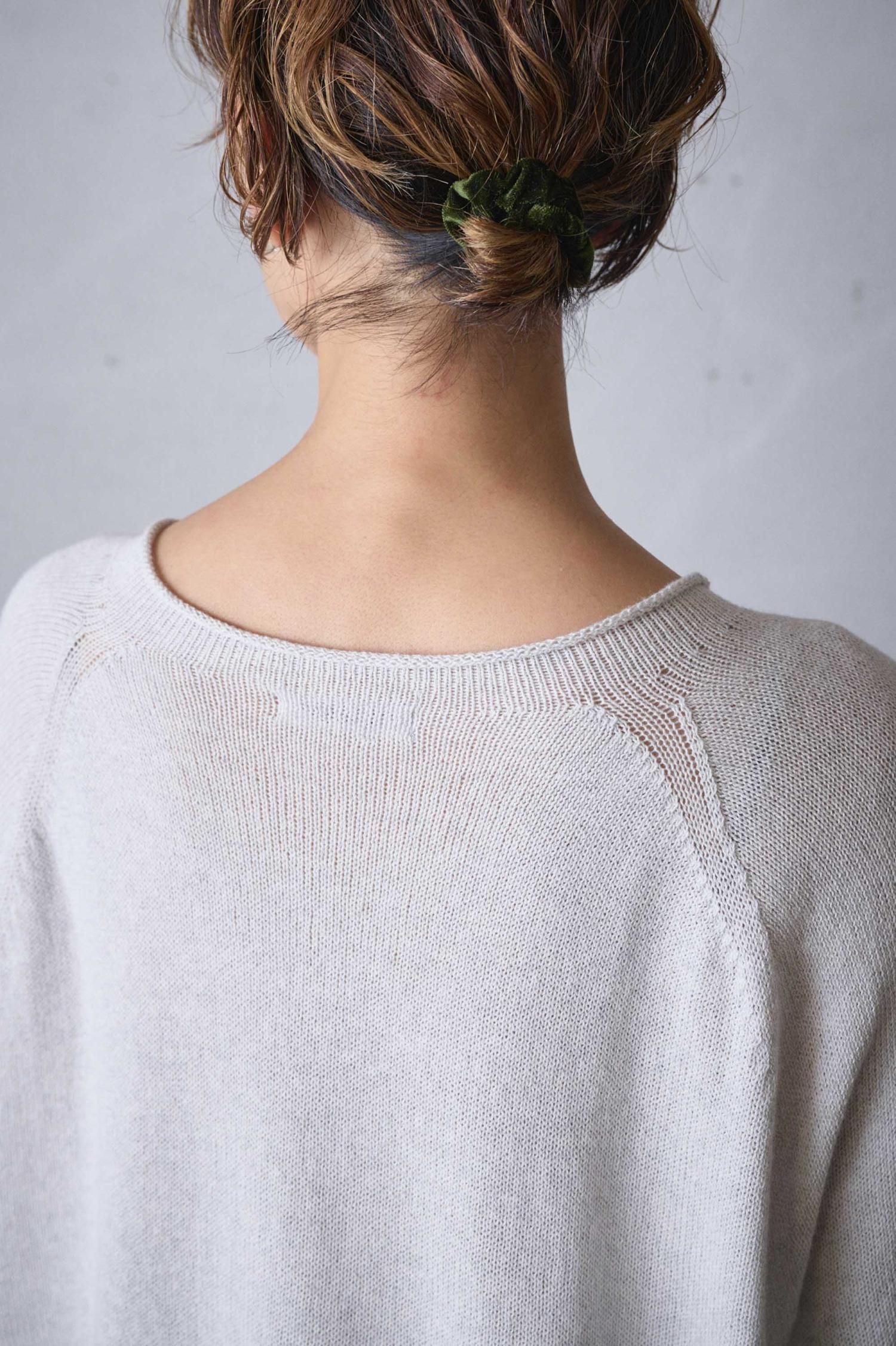 FACTORY ウール ショート丈 ロールネックセーター オフホワイト