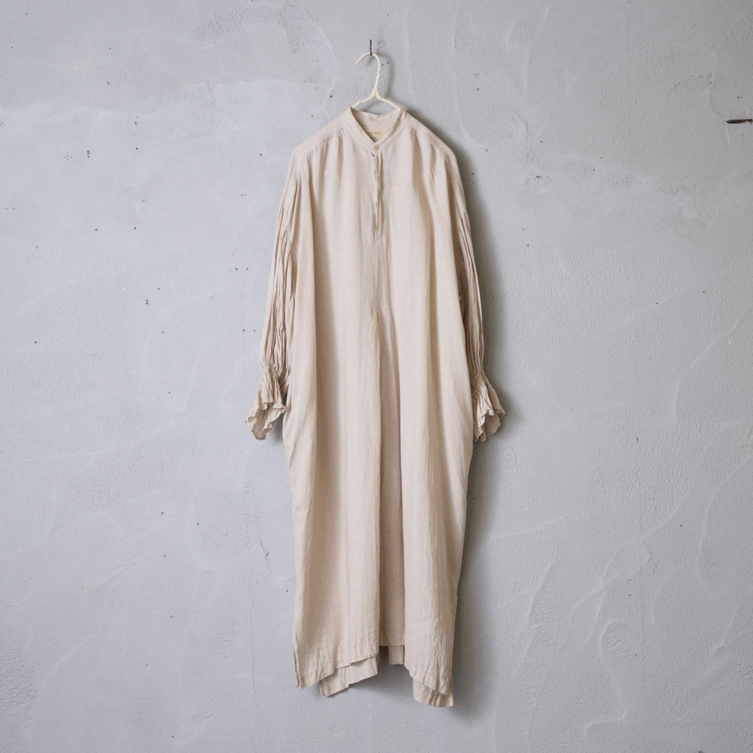 suzuki takayuki puff-sleeve dress（2color S231-24） - poooL