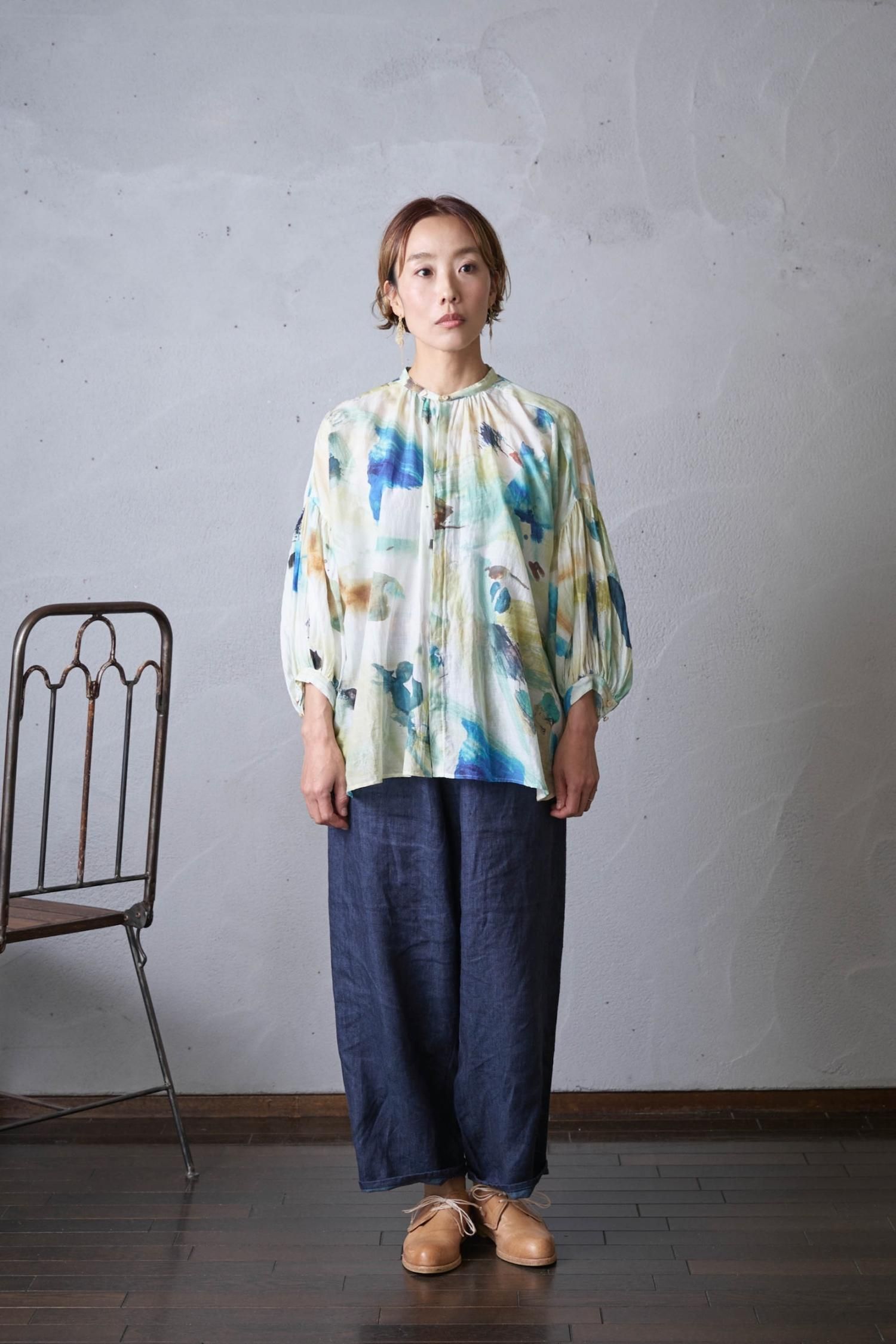 suzuki takayuki 【Coci la elle コラボ】puff-sleeve blouse（ B231-01）- poooL  (online shop)