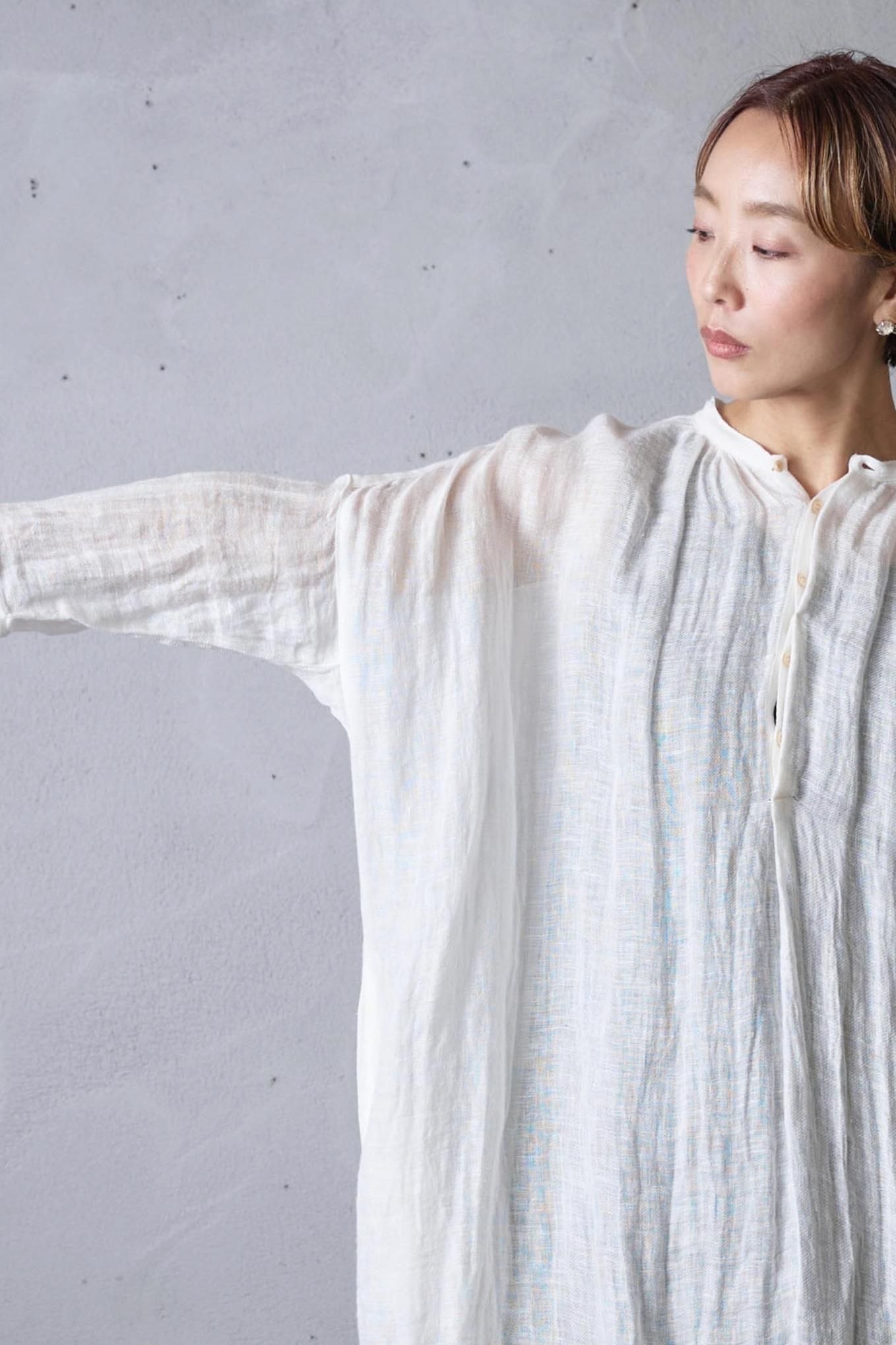 feather dress Ⅱ duck blue