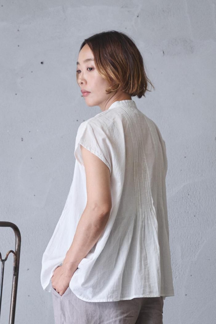 美品】maison de soil ピンタックフレンチスリーブ シャツ