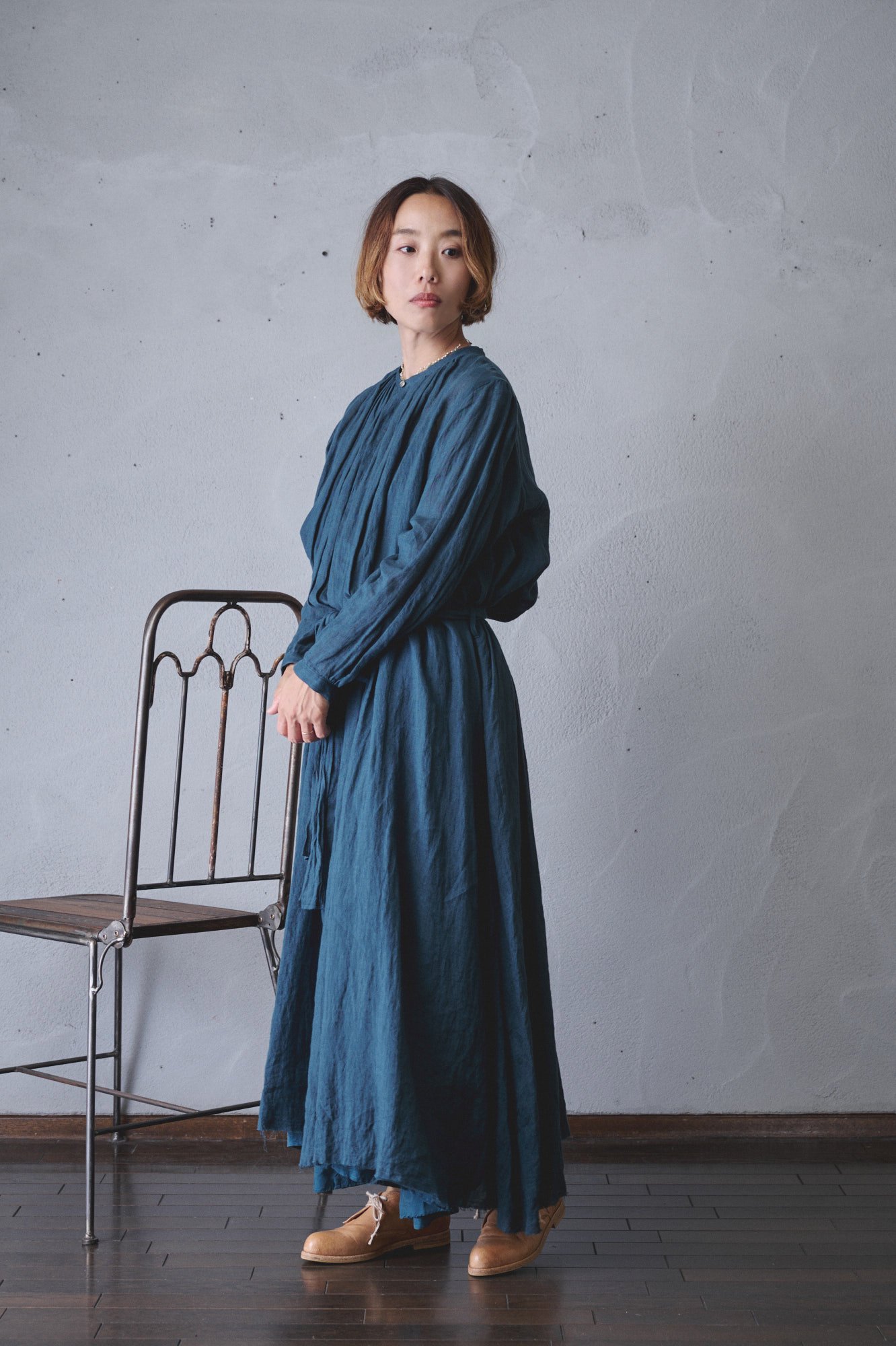 suzuki takayuki flared dress（A241-19） - poooL (online shop)