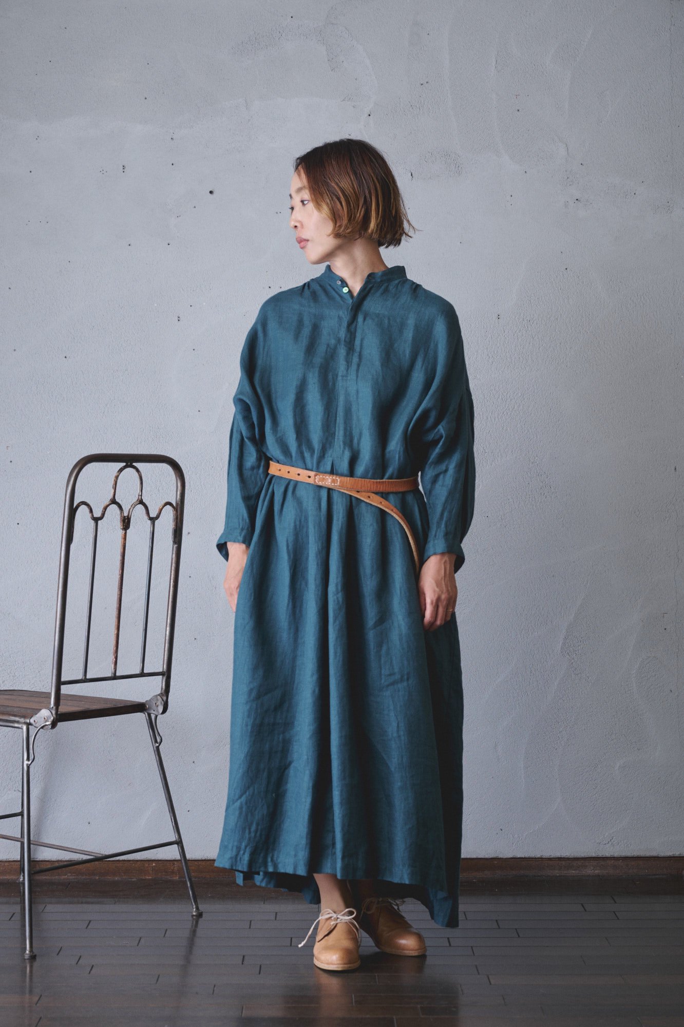 suzuki takayuki peasant dress I（2color A241-20）- poooL (online shop)